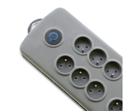 QOLTEC Quick Switch, 8 gniazd, 2,5m, szara 50162 - 462000 - zdjęcie 2